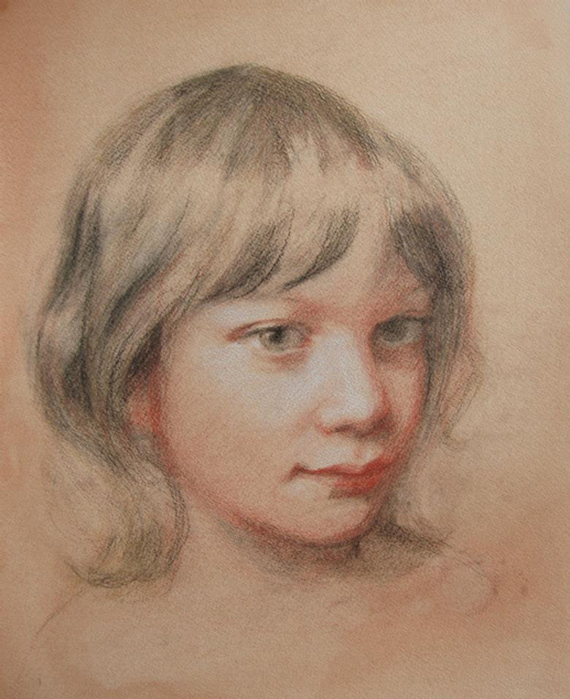 ACADEMY OF ART CANADA Portrait Drawing from Life in Colour Drawing Medium on Toned Paper, Achieved in Natural Light Using Comparative Method 