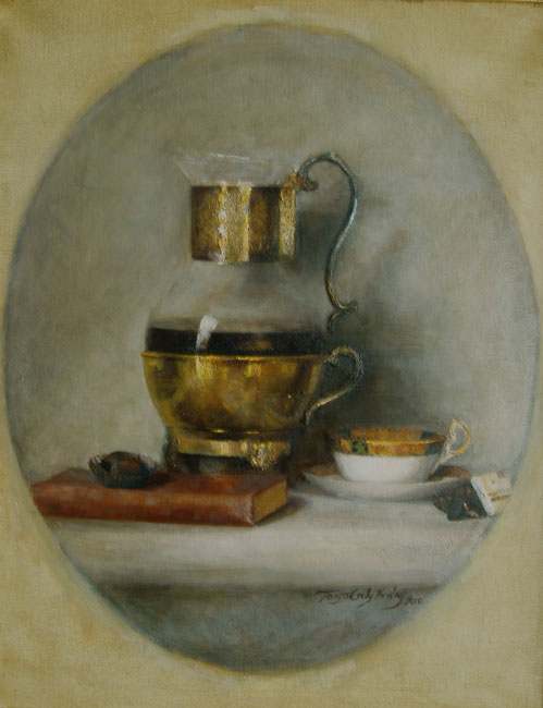 ACADEMY OF ART CANADA Still Life Painting with Coffee and Book