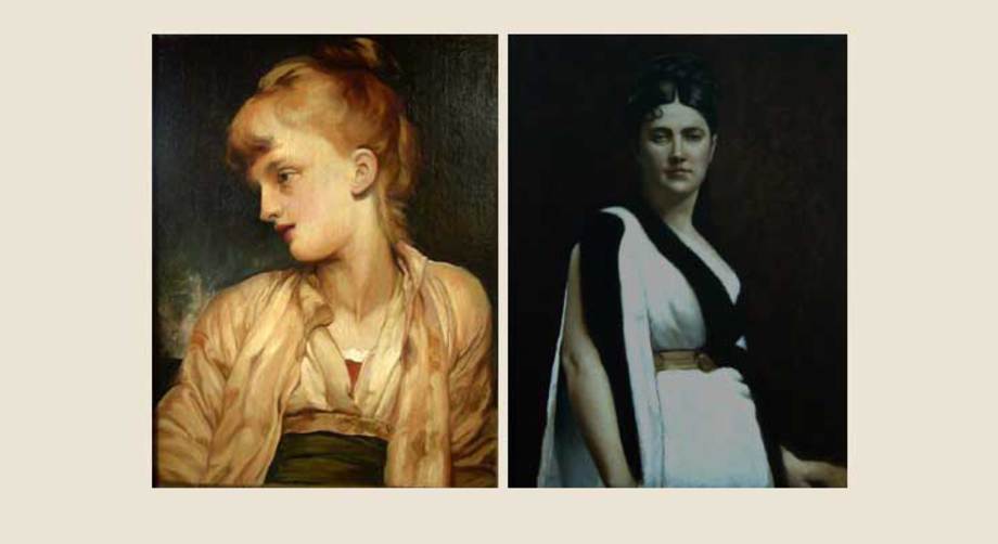 ACADEMY OF ART CANADA 19th Century Venetian Historical Painting Technique Faculty Study at left after Leighton, Student Study at right after Bonnat.