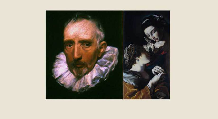 ACADEMY OF ART CANADA Baroque Historical Painting Technique Faculty Study at left after Van Dyck, Student Study at right after Guercino